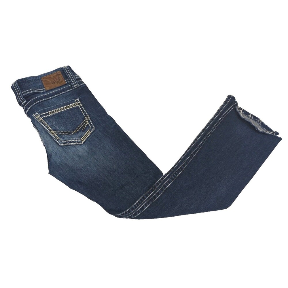 BKE Womens Jeans Sabrina 30x28.5 Bootcut Embroidered Stretch Blue Buckle Mexico
